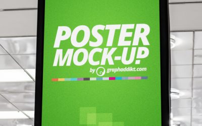 Free PSD Poster mockup