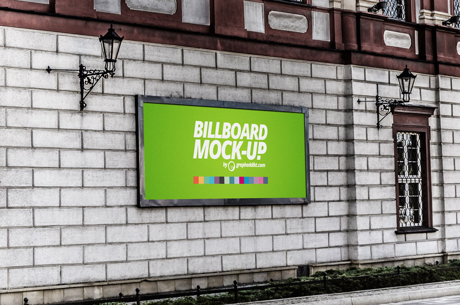 Free Billboard mockup PSD